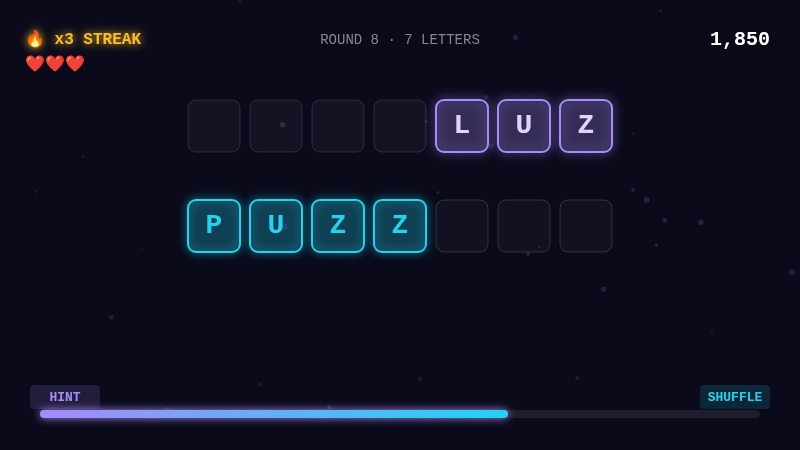 NEON ANAGRAM