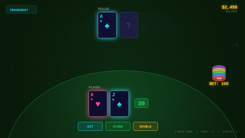 NEON BLACKJACK